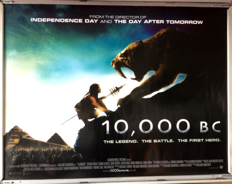 Cinema Poster: 10,000 BC 2008 (Quad) Roland Emmerich Camilla Belle