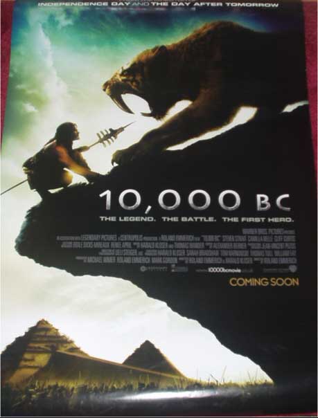 10,000 BC: Main One Sheet Film Poster 10,000 BC: Main One Sheet Film Poster