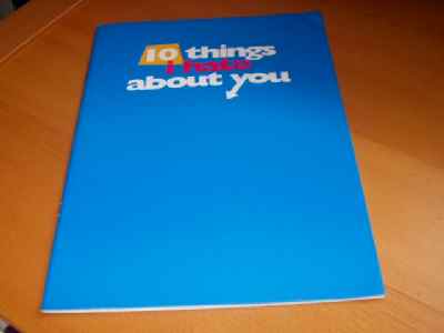 10 THINGS I HATE ABOUT YOU: Promotional Booklet