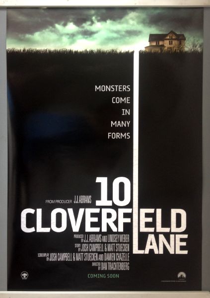 Cinema Poster: 10 CLOVERFIELD LANE 2016 (Advance One Sheet) John Goodman