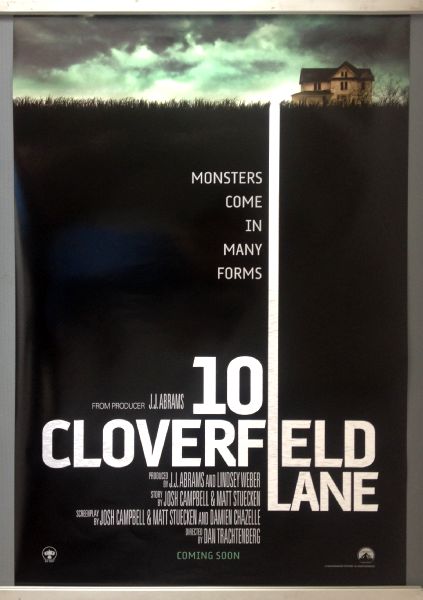 Cinema Poster: 10 CLOVERFIELD LANE 2016 (Advance One Sheet) John Goodman Cinema Poster: 10 CLOVERFIELD LANE 2016 (Advance One Sheet) John Goodman