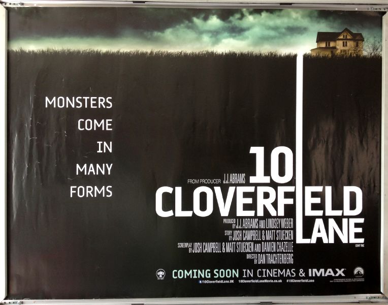 Cinema Poster: 10 CLOVERFIELD LANE 2016 (Advance Quad) John Goodman Cinema Poster: 10 CLOVERFIELD LANE 2016 (Advance Quad) John Goodman