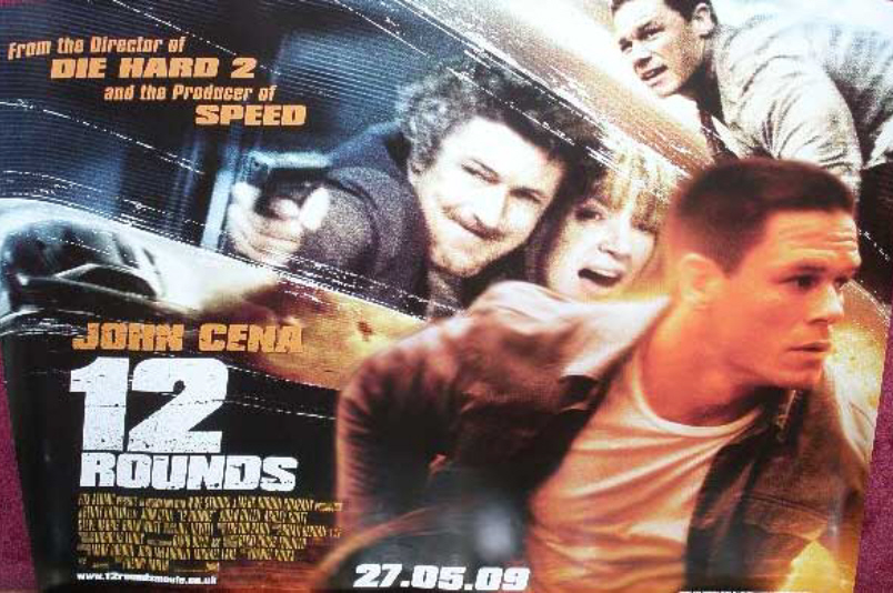 Cinema Poster: 12 ROUNDS 2009 (Main Quad) John Cena Renny Harlin Cinema Poster: 12 ROUNDS 2009 (Main Quad) John Cena Renny Harlin