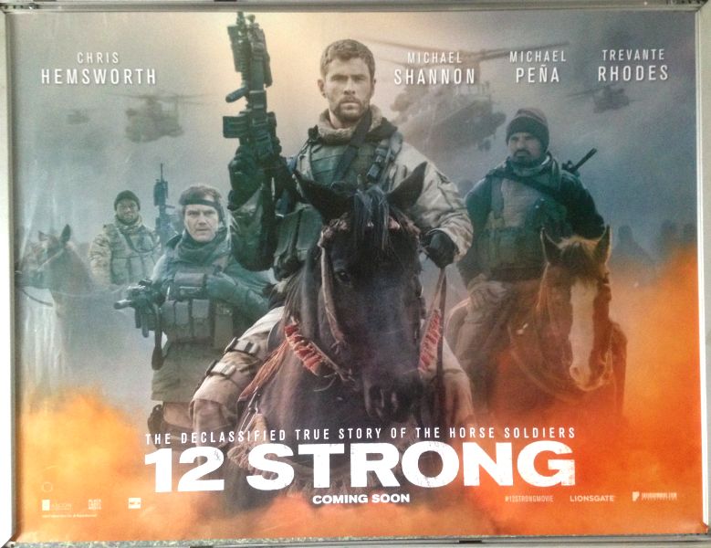 Cinema Poster: 12 STRONG 2018 (Quad) Chris Hemsworth Michael Shannon