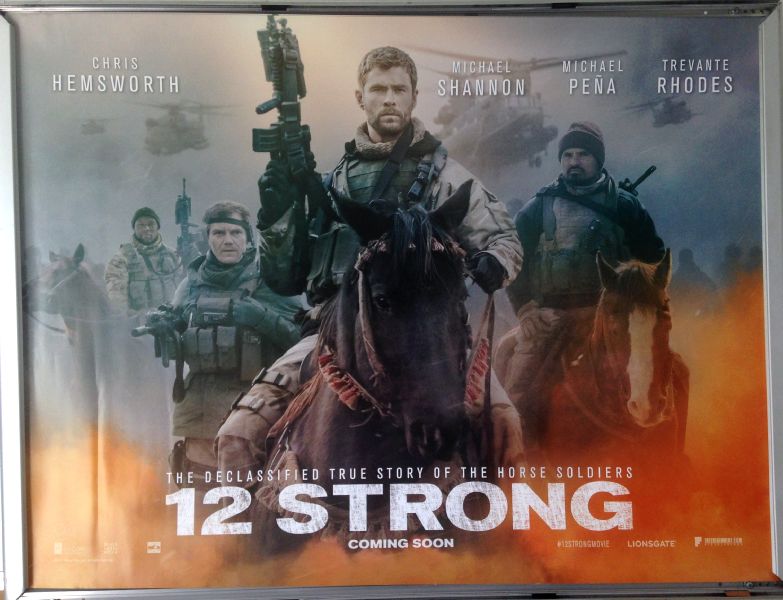 Cinema Poster: 12 STRONG 2018 (Main Quad) Chris Hemsworth Michael Pea