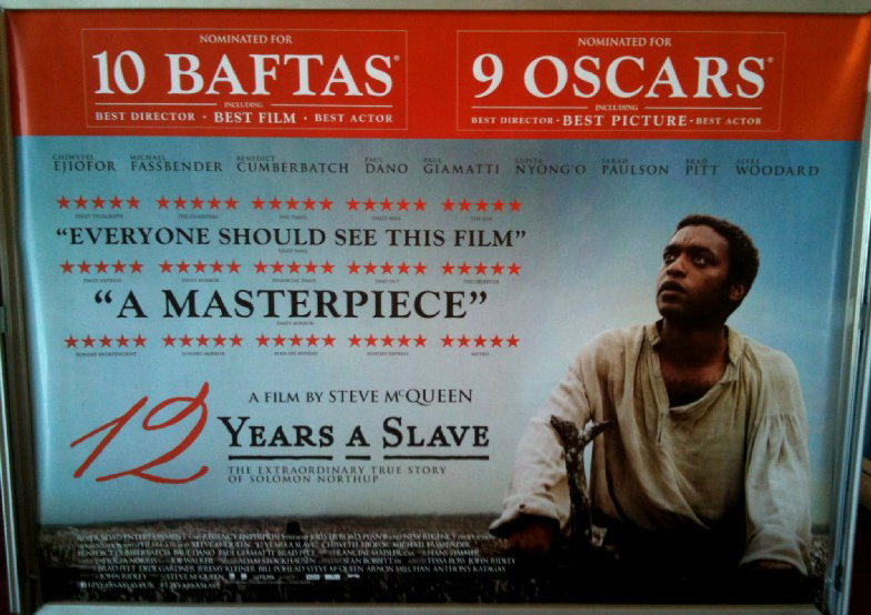 Cinema Poster: 12 YEARS A SLAVE 2014 (Award Quad) Benedict Cumberbatch Brad Pitt Cinema Poster: 12 YEARS A SLAVE 2014 (Award Quad) Benedict Cumberbatch Brad Pitt