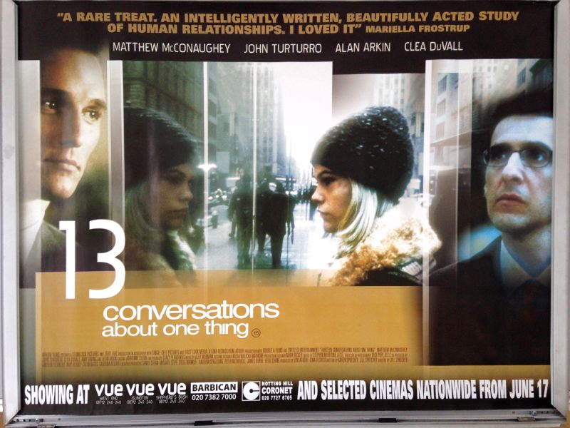Cinema Poster: THIRTEEN CONVERSATIONS ABOUT ONE THING 2005 (Quad) Cinema Poster: THIRTEEN CONVERSATIONS ABOUT ONE THING 2005 (Quad)