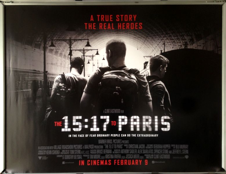 Cinema Poster: 15:17 TO PARIS, THE 2018 (Quad) Clint Eastwood Alek Skarlatos Cinema Poster: 15:17 TO PARIS, THE 2018 (Quad) Clint Eastwood Alek Skarlatos