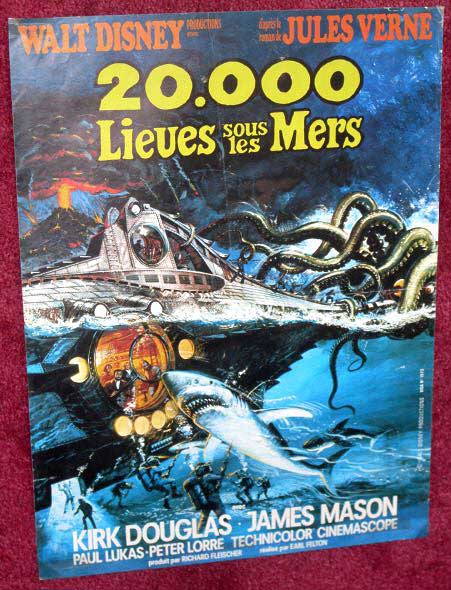 20000 LEAGUES UNDER THE SEA: French Film Poster