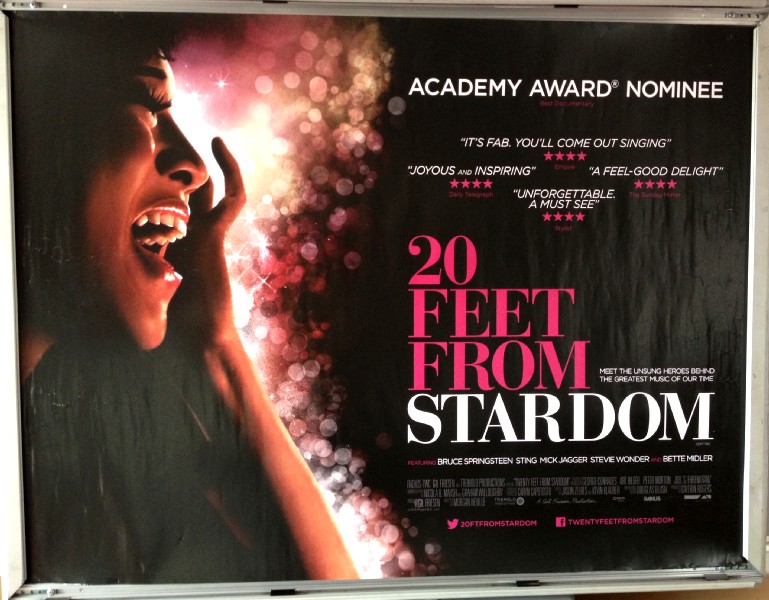Cinema Poster: 20 FEET FROM STARDOM 2014 (Quad) Darlene Love Merry Clayton