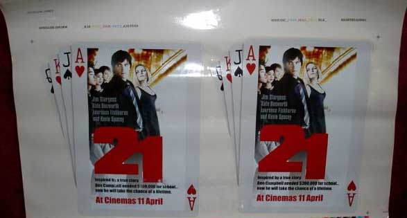 21: Cinema Promo Cling