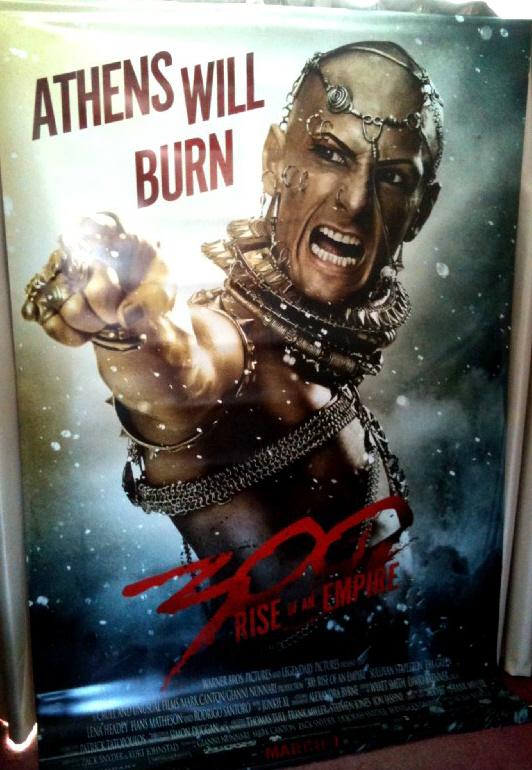 300 RISE OF AN EMPIRE: Xerxes/Rodrigo Santoro Cinema Banner