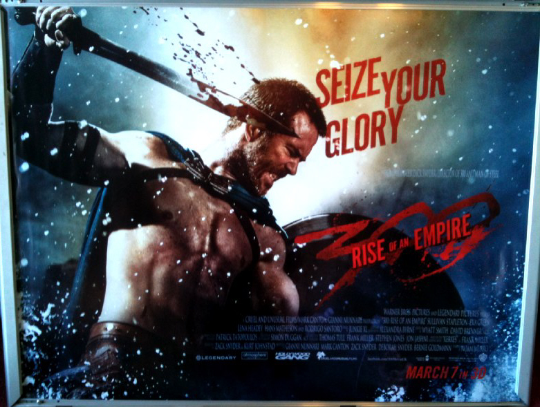 300 RISE OF AN EMPIRE: Side View/Sword UK Quad Film Poster