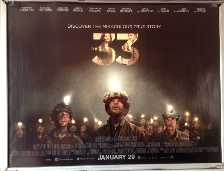 Cinema Poster: 33, THE 2016 (Quad) Antonio Banderas Rodrigo Santoro James Brolin