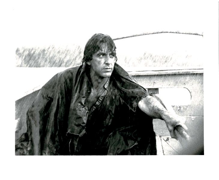 Publicity Photo/Still: AL PACINO - Unknown Film Wet Stearing Boat Publicity Photo/Still: AL PACINO - Unknown Film Wet Stearing Boat