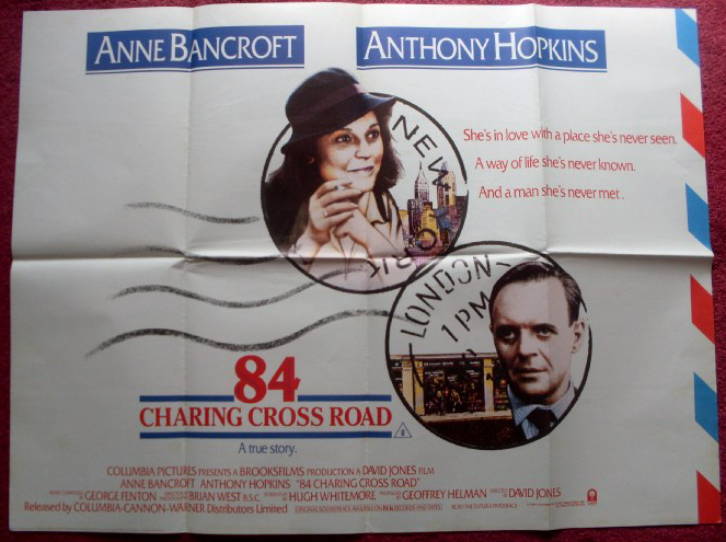 84 CHARING CROSS ROAD: UK Quad Film Poster