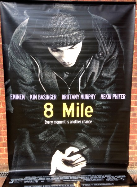 Cinema Banner: 8 MILE 2002 Eminem Brittany Murphy Kim Basinger Mekhi Phifer B