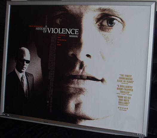 A HISTORY OF VIOLENCE: UK Quad Film Poster A HISTORY OF VIOLENCE: UK Quad Film Poster