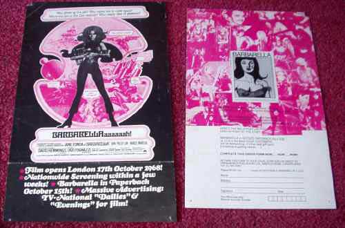 BARBARELLA: Promotional Leaflet BARBARELLA: Promotional Leaflet