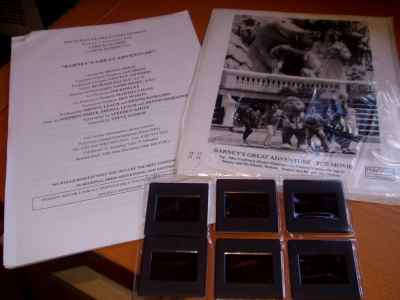 BARNEY'S GREAT ADVENTURE: Promotional Booklet, Stills & Cells