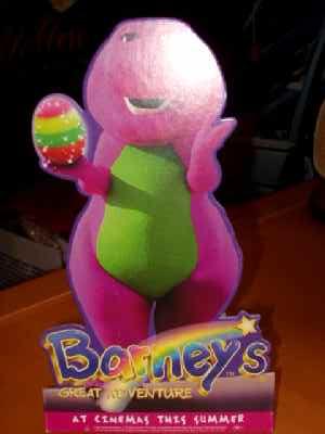 BARNEY'S GREAT ADVENTURE: Promotional Mini Standee