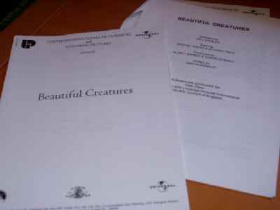 BEAUTIFUL CREATURES: Promotional Booklet