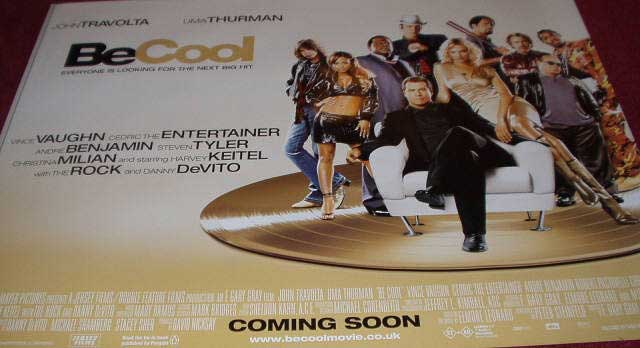 BE COOL: UK Quad Film Poster