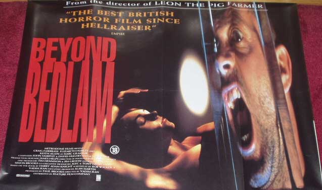 BEYOND BEDLAM: UK Quad Film Poster BEYOND BEDLAM: UK Quad Film Poster