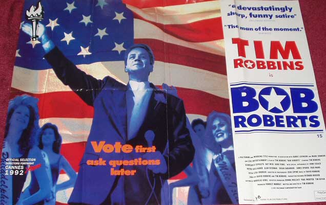 BOB ROBERTS: Main UK Quad Film Poster BOB ROBERTS: Main UK Quad Film Poster