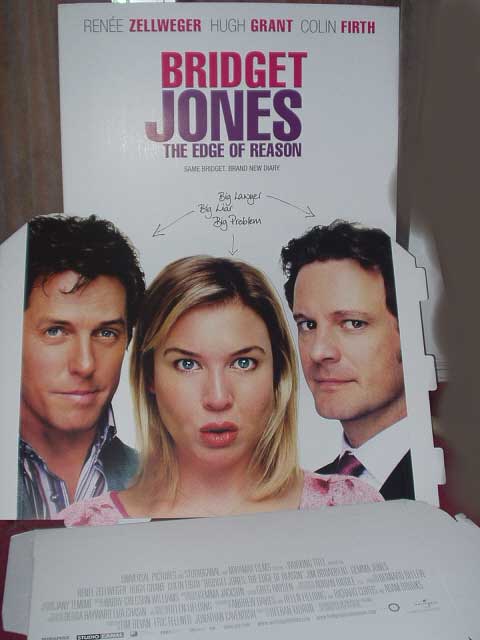 BRIDGET JONES THE EDGE OF REASON: Promotional Cinema Standee