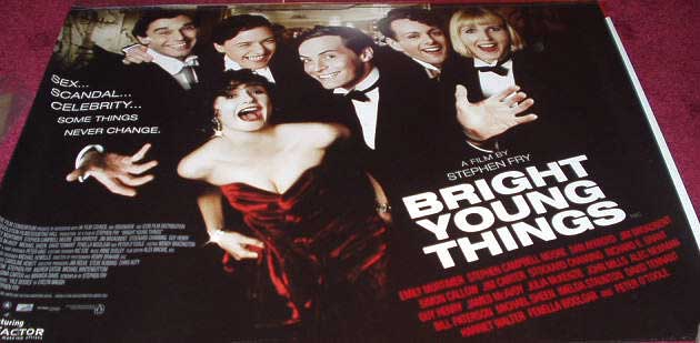 BRIGHT YOUNG THINGS: Main UK Quad Film Poster BRIGHT YOUNG THINGS: Main UK Quad Film Poster
