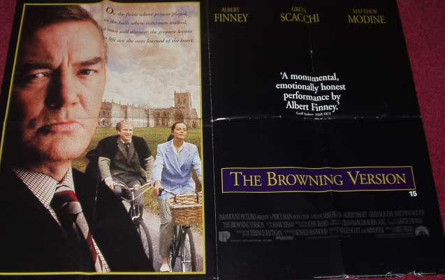 BROWNING VERSION, THE: Main UK Quad Film Poster BROWNING VERSION, THE: Main UK Quad Film Poster