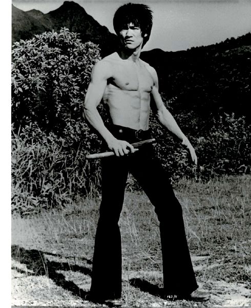 Publicity Photo/Still: BRUCE LEE - GAME OF DEATH 1978 Posing By Bush Publicity Photo/Still: BRUCE LEE - GAME OF DEATH 1978 Posing By Bush