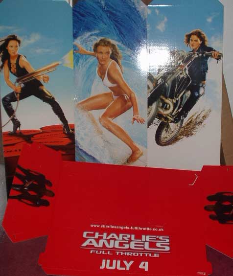 CHARLIE'S ANGELS 2 FULL THROTTLE: Promotional Cinema Standee