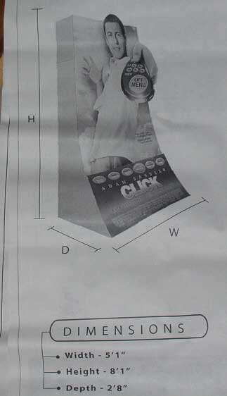 CLICK: Promotional Cinema Standee CLICK: Promotional Cinema Standee