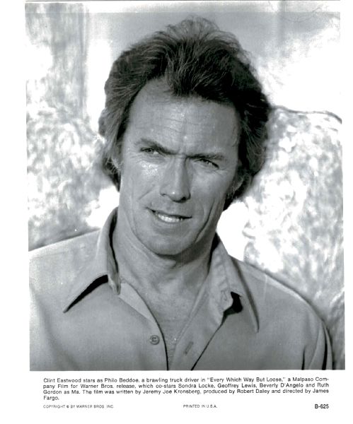 Publicity Photo/Still: CLINT EASTWOOD - EVERY WHICH WAY BUT LOOSE 1978 B-625 Publicity Photo/Still: CLINT EASTWOOD - EVERY WHICH WAY BUT LOOSE 1978 B-625