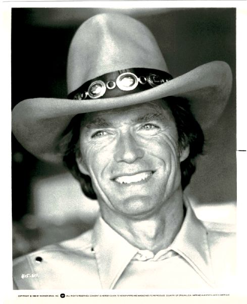 Publicity Photo/Still: CLINT EASTWOOD - BRONCO BILLY 1980 Close Up In Hat