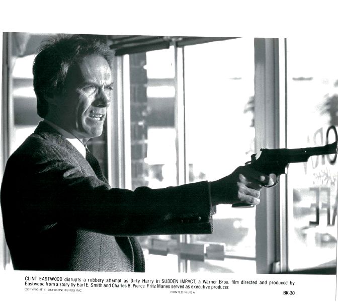 Publicity Photo/Still: CLINT EASTWOOD - SUDDEN IMPACT 1983 BK-30 Publicity Photo/Still: CLINT EASTWOOD - SUDDEN IMPACT 1983 BK-30