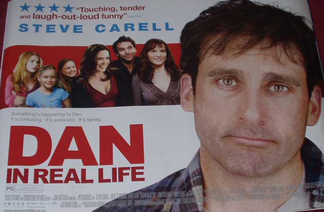 DAN IN REAL LIFE: UK Quad Film Poster DAN IN REAL LIFE: UK Quad Film Poster