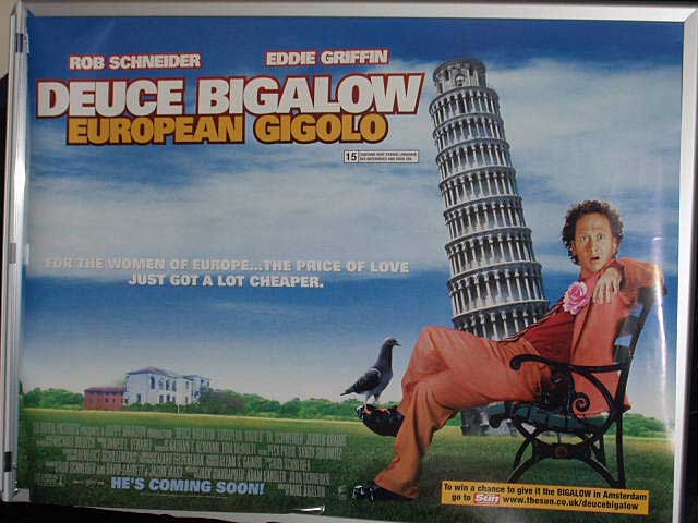 DEUCE BIGALOW EUROPEAN GIGOLO: Main UK Quad Film Poster