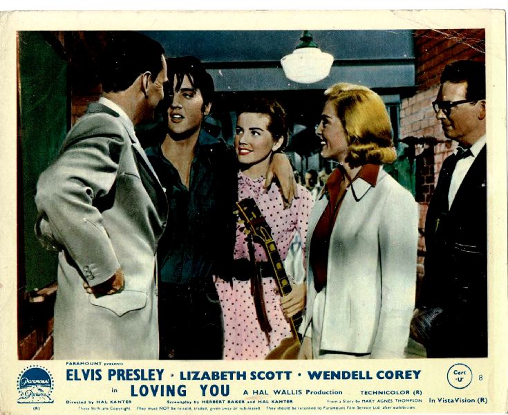 Cinema Lobby Card: ELVIS PRESLEY - LOVING YOU 1957 UK Number 8 Cinema Lobby Card: ELVIS PRESLEY - LOVING YOU 1957 UK Number 8