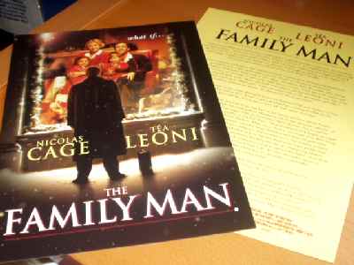 FAMILY MAN, THE: Promotional Card
