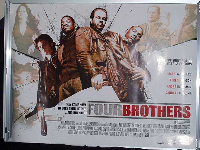 FOUR BROTHERS: Main UK Quad Film Poster