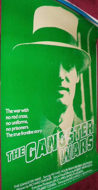 GANGSTER WARS, THE: Green One Sheet Film Poster GANGSTER WARS, THE: Green One Sheet Film Poster
