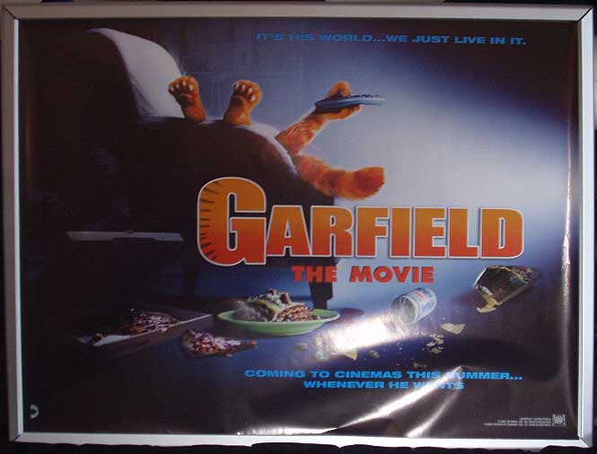 GARFIELD THE MOVIE: Advance UK Quad Film Poster