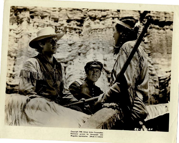 Publicity Photo/Still: GEORGE MONTGOMERY - INDIAN SCOUT 1950 On Horse Publicity Photo/Still: GEORGE MONTGOMERY - INDIAN SCOUT 1950 On Horse