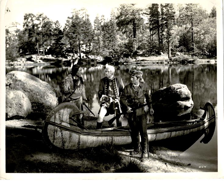 Publicity Photo/Still: GEORGE MONTGOMERY - IROQUOIS TRAIL 1950 By Canoe