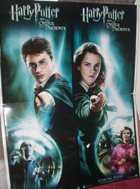 HARRY POTTER & THE ORDER OF THE PHOENIX: Promotional Cinema Standee