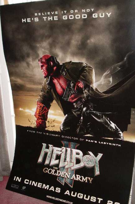 HELLBOY II THE GOLDEN ARMY: Promotional Cinema Standee HELLBOY II THE GOLDEN ARMY: Promotional Cinema Standee