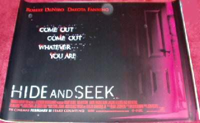 HIDE AND SEEK: Main UK Quad Film Poster